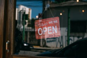 small business open sign