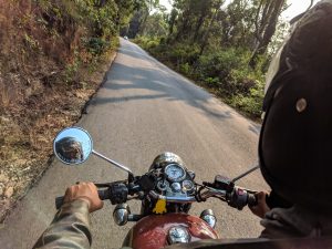 Cherokee County man riding his motorcycle