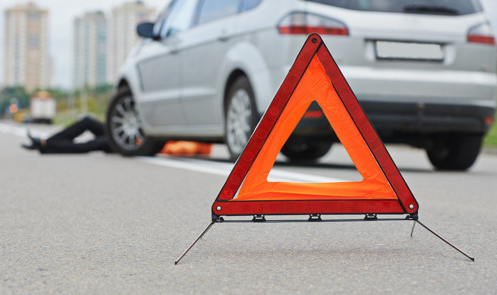 Aftermath of a pedestrian accident on the street