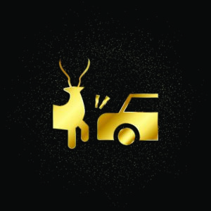 deer hit by a car graphics